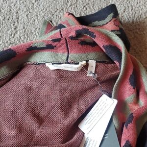 Soft Surroundings Pink and Green Cardigan